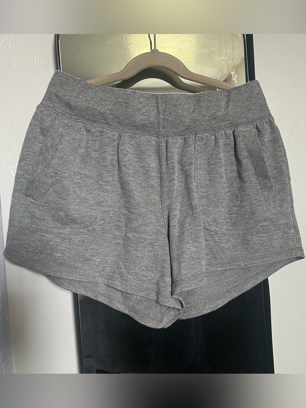 Athletic Works Gray Pull-On Athletic Shorts